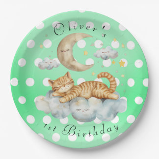 Assiettes En Carton Customizable 1st Birthday