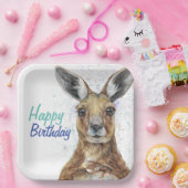 Assiettes En Carton Customize Plate with Joe the Kangaroo (Fête)