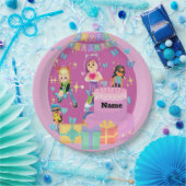 Assiettes En Carton Customized PKXD Style Happy Birthday Paper Plate (Fête)