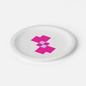 Assiettes En Carton Cute 8 bits Pixel Bow (Angle)