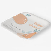 Assiettes En Carton Cute Abstraite Orange Fruity Bold Fête des mariées (Angulaire)