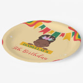 Assiettes En Carton Cute afro licorne Africaine amérique filles Annive (Angle)