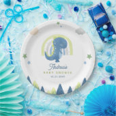 Assiettes En Carton Cute Aquarelle Dinosaure T Rex Baby shower Party (Fête)