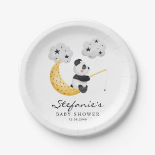 Assiettes En Carton Cute Aquarelle Panda Twinkle Baby shower Twinkle