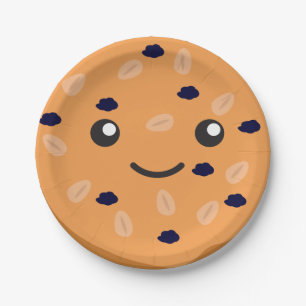 Assiettes En Carton Cute avoine Raisin Cookie