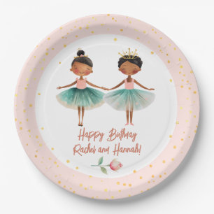 Assiettes En Carton Cute Ballerinas Ballet Rose Double Anniversaire