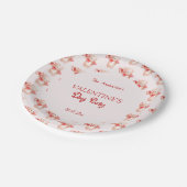 Assiettes En Carton Cute Bear Coeur Saint Valentin (Angle)