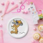 Assiettes En Carton Cute Bear transportant une cueillette festive Plat (Fête)