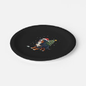 Assiettes En Carton Cute Bernese Mountain Dog in a Christmas Tree for (Angle)