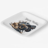 Assiettes En Carton Cute Blue Brown Race Monster Camion Enfants Annive (Angulaire)