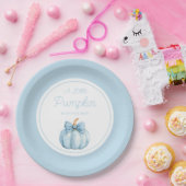 Assiettes En Carton Cute Blue Pumpkin Boy Baby Shower (Fête)