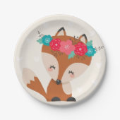 Assiettes En Carton Cute Boho Chic Fox (Devant)