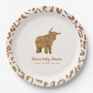 Assiettes En Carton Cute Boho Saint-Vache Baby shower occidental