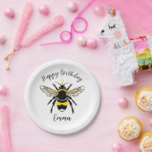 Assiettes En Carton Cute Buzzy BEE Faune - Joyeux anniversaire - Fête (Fête)