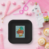 Assiettes En Carton Cute Canard (Fête)