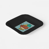 Assiettes En Carton Cute Canard (Angulaire)