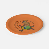 Assiettes En Carton Cute Capybara Rhythmic Gymnastics Hoop Cartoon (Angle)
