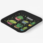 Assiettes En Carton Cute Catcus (Angulaire)