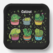 Assiettes En Carton Cute Catcus (Recto)