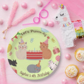 Assiettes En Carton Cute Cats Fête d'anniversaire des enfants (Fête)