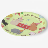 Assiettes En Carton Cute Cats Fête d'anniversaire des enfants (Angle)