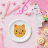 Assiettes En Carton Cute chat (Fête)