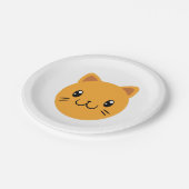 Assiettes En Carton Cute chat (Angle)