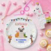 Assiettes En Carton Cute Chien Chiot Puppy Theme Fête d'Anniversaire d (Fête)