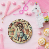 Assiettes En Carton Cute Chihuahua Peinture Chiot (Fête)
