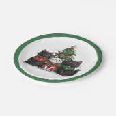 Assiettes En Carton Cute Christmas Cats (Angle)