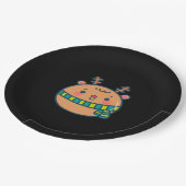 Assiettes En Carton Cute Christmas Deer Festive Classic Design (Angle)
