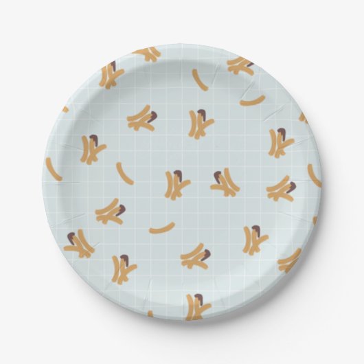 Assiettes En Carton Cute Churros Paper Plates (Devant)