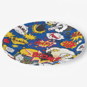 Assiettes En Carton Cute Comic Pattern (Angle)