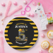 Assiettes En Carton Cute Construction 5e fête d'anniversaire (Fête)