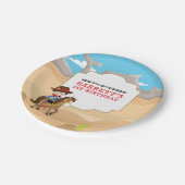 Assiettes En Carton Cute Cowboy 1ère fête d'anniversaire (Angle)