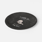 Assiettes En Carton Cute Cravate de Bow fantôme Petit Baby shower de B (Angle)