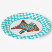 Assiettes En Carton Cute Diner retro party  (Angle)