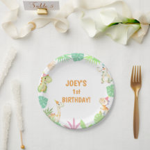 Cute Dino Jungle Anniversaire