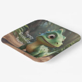 Assiettes En Carton Cute Dinosaur (Angulaire)