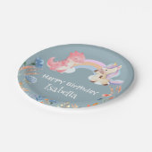 Assiettes En Carton Cute Dinosaur Unicorn arc-en-ciel Fleur anniversai (Angle)