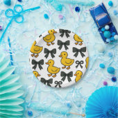 Assiettes En Carton Cute Ducks & Bows Party Paper Plates (Fête)