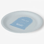 Assiettes En Carton Cute Dusty Blue Cielito Lindo (Angle)