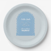 Assiettes En Carton Cute Dusty Blue Cielito Lindo (Devant)