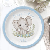 Assiettes En Carton Cute Elephant Anniversaire Boy Party Plaques papie