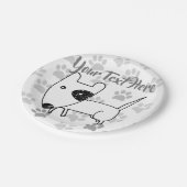 Assiettes En Carton Cute English Bull Terrier (Angle)