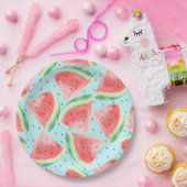 Assiettes En Carton Cute Eté Kawaii Aquarelle (Fête)