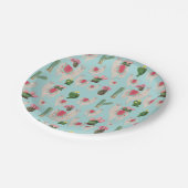 Assiettes En Carton Cute Fiesta Llama & Cactus Motif (Angle)