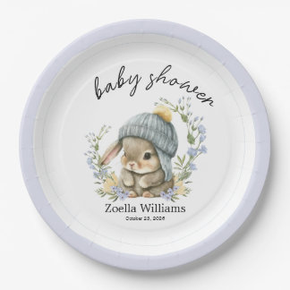 Assiettes En Carton Cute Forest Woodland Flowers Baby Shower Paper Pla