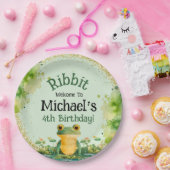 Assiettes En Carton Cute Frog Anniversaire Fête Invitation (Fête)