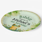Assiettes En Carton Cute Frog Anniversaire Fête Invitation (Angle)